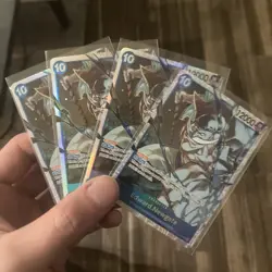 4x Playset Edward.Newgate SR Carrying On His Will OP13-042 One Piece - Image 1