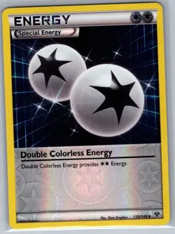 Double Colorless Energy 130/146 Reverse Holo XY Base Set - Pokemon Card - NM - Image 1
