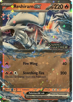 Reshiram ex (Journey Together Stamped) 030/159 Miscellaneous Cards & Products... - Image 1