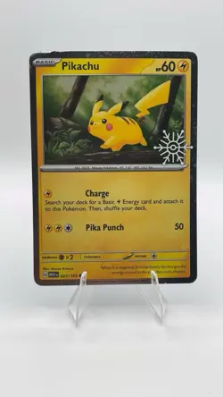 Pikachu - (Holiday Calendar) 025/165 Miscellaneous Cards & Products Holo - Image 1