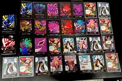 One Piece Don cards Foil (29) non-foil (100+) Lot of (JP) & few English Cards NM - Image 1