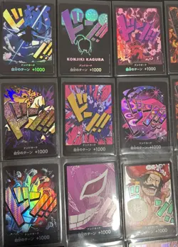 One Piece Don cards Foil (29) non-foil (100+) Lot of (JP) & few English Cards NM - Image 3