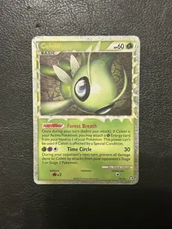 Celebi Prime 92/102- Heart Gold Soul Silver Triumphant LP Pokemon Card - Image 1