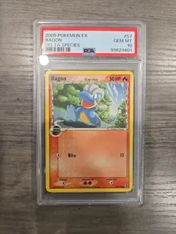 PSA 10 Gem Mint Bagon 57/113 POP 14 EX Delta Species Common Pokemon Card - Image 1