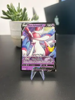 Pokemon TCG Dark Sylveon v SWSH134 Black Star Promo Card Celebrations - NM - Image 1