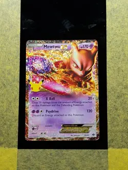 088 - Original Owner Mewtwo EX 54/99 Celebrations: Classic Collection Holo Card - Image 1