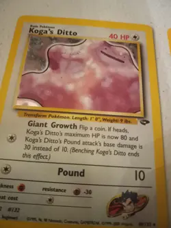 Pokemon TCG Koga's Ditto 10/132 Gym Challenge Holo Rare - Image 2