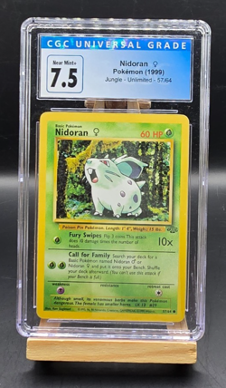 Pokemon Nidoran 1999 Jungle CGC 7.5 - Image 1