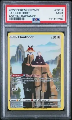 HOOTHOOT #TG12 PSA 9 • 2022 POKEMON SWORD & SHIELD ASTRAL RADIANCE FULL ART - Image 1