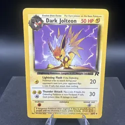 Dark Jolteon 38/82 Pokemon Team Rocket Uncommon - Image 1