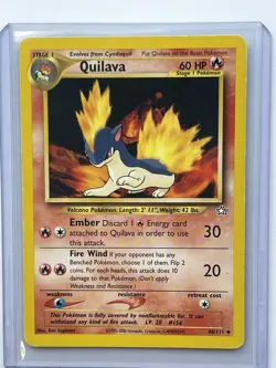 Pokemon TCG Quilava Neo Genesis 46/111 Regular Unlimited Uncommon - Image 1