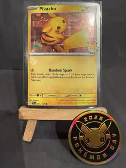Pikachu (Pokemon Day 2026) 051/162 With Coin - Image 1