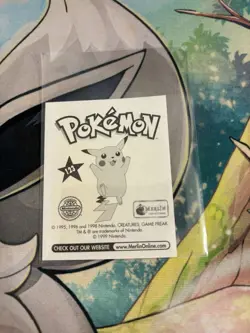 POKEMON SERIES 1, MERLIN TOPPS STICKER # 123, SCYTHER, YEAR 1999 - Image 2