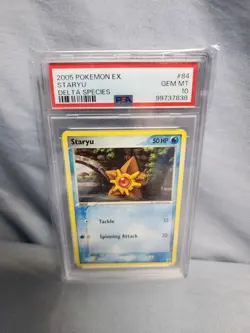 **POPULATION OF (8)**PSA 10 GEM MINT** 2005 POKEMON EX STARYU-DELTA SPECIES -#84 - Image 1