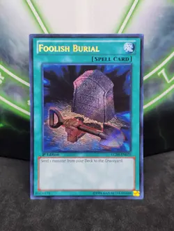 Yugioh Foolish Burial LCJW-EN070 1st Edition Secret Rare NM - Image 1