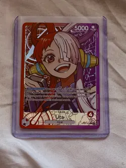 ONE PIECE CARD GAME UTA OP06-001 PARALLEL ART LEADER WINGS OF THE CAPTAIN NM ENG - Image 1