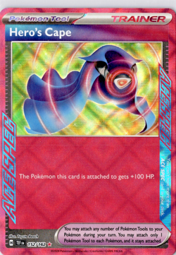 Hero’s Cape ACESPEC Pokemon Temporal Forces 152/162 Rare Card NM - Image 1
