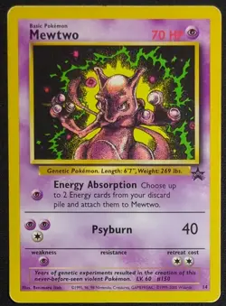 Mewtwo 14 Black Star Promo Pokemon Card - Image 1