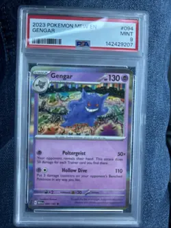 Pokemon Gengar 2023 TCG Reverse Holo Card #094/165 PSA 9 - Image 1