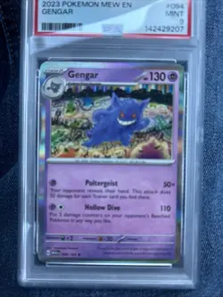 Pokemon Gengar 2023 TCG Reverse Holo Card #094/165 PSA 9 - Image 2