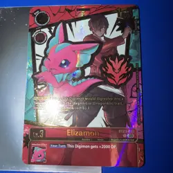 Digimon TCG - Elizamon - Alternate Art Card (RARE PULL) BT23-005 EX-11 NM - Image 3