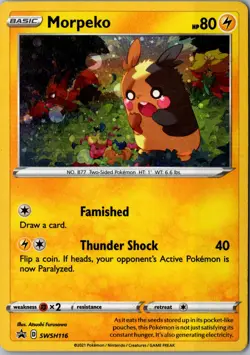 Morpeko - SWSH116 Promo SWSH: Sword & Shield Promo Cards LP Pokemon Card - Image 1