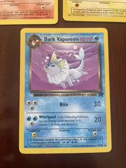 Eevee Evolution Bundle (3 Cards) Team Rocket Uncommon Pokemon Cards NM - Image 4