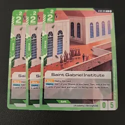 (3x) Saint Gabriel Institute - ST02-015 - Gundam Card Game - Image 1