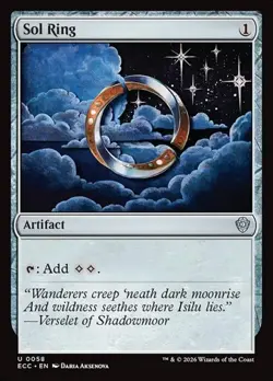 1x Sol Ring (#58) NM Eng MTG - Lorwyn Eclipsed Commander - Image 1