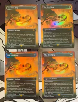 The One Ring (Borderless) (LTR Bundle) Unique Promos Foil Playset x4 - Image 1