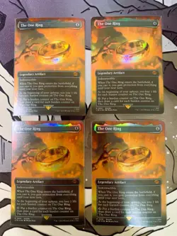 The One Ring (Borderless) (LTR Bundle) Unique Promos Foil Playset x4 - Image 2