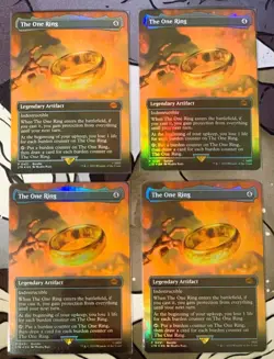 The One Ring (Borderless) (LTR Bundle) Unique Promos Foil Playset x4 - Image 3