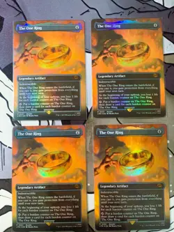 The One Ring (Borderless) (LTR Bundle) Unique Promos Foil Playset x4 - Image 4