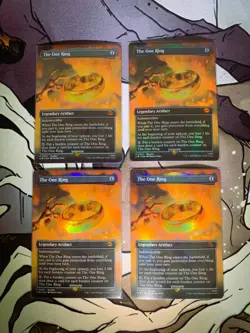 The One Ring (Borderless) (LTR Bundle) Unique Promos Foil Playset x4 - Image 5