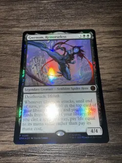 MTG Gwenom Remorseless 0286 Promo Foil Marvel Spider-Man Gift Box Magic - Image 1