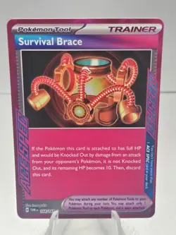 Pokemon Survival Brace 164/167 Twilight Masquerade ACE SPEC Ultra Rare Holo - Image 1