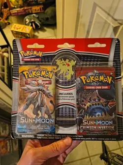 Pokemon Sun & Moon Base / Crimson Invasion 2 Pack Blister Sealed Choose Your Pin - Image 1