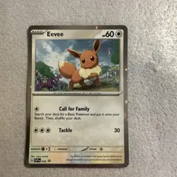 Pokemon TCG Eevee SVP043-HOLO Black Star Promo Mint/Near Mint - Image 1
