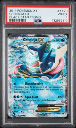2014 Pokemon XY Black Star Promo Greninja EX XY20 PSA 4 - Image 1
