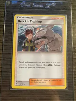 Pokemon - Brock’s Training 55/68 - Holo Rare, Hidden Fates *PACK FRESH* - Image 1