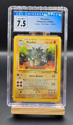 Pokemon Rhydon 45/64 Jungle 1999 CGC 7.5 - Image 1