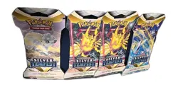 Lot of 4 Pokemon Silver Tempest Sealed Sleeved Booster Packs - Random Pack Art - Image 1