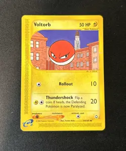 Pokemon TCG Voltorb #64/147 CCG Aquapolis - Image 1