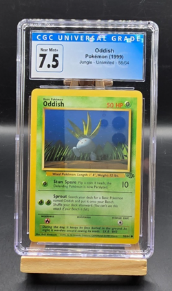 Pokemon Oddish 58/64 1999 CGC 7.5 - Image 1