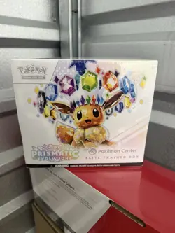 Pokemon Prismatic Evolutions Elite Trainer Box Pokemon Center Sealed - Image 1
