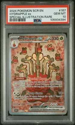 2024 Pokemon Hydrapple ex #167/142 PSA 10 GEM MINT Special Illustration Rare SCR - Image 1