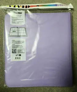Vivid 12 Pocket Zipper Pro Binder - Ultra Pro Purple - 480 Cards - Image 2
