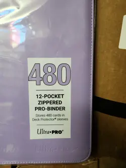 Vivid 12 Pocket Zipper Pro Binder - Ultra Pro Purple - 480 Cards - Image 3
