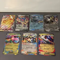 Pokemon TCG Jumbo Card Lot of 7 English Collectible Oversize Cards - NM / LP - Image 1