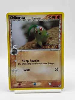 Pokemon Chikorita EX Dragon Frontiers Reverse Holo Rare Stamped Card 44/101 - Image 1